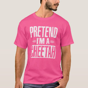 Ik ben een Cheetah Lazy Halloween Costume Part. T-shirt