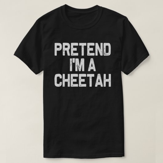 Ik ben een cheetah Matching Halloween Costume T-shirt (Design voorkant)