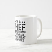 Ik ben een Chef, geen tovenaarsmuziek. Koffiemok (Voorkant rechts)