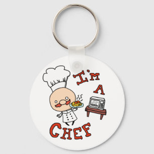 Ik ben een chef-kok. sleutelhanger