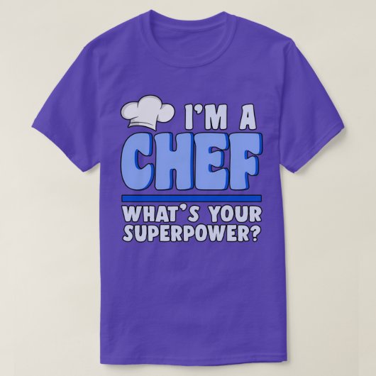 Ik ben een chef-superforce chef-voedselcadeau t-shirt (Design voorkant)