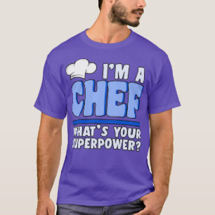 Ik ben een chef-superforce chef-voedselcadeau t-shirt