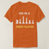 Ik ben een Chess Player Chess Mannen Womens Kinder T-shirt (Design voorkant)