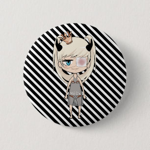 Ik ben een Chibi Princess Pin Ronde Button 5,7 Cm