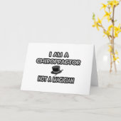 Ik ben een chiropractor... Geen tovenaar Kaart (Gele Bloem)