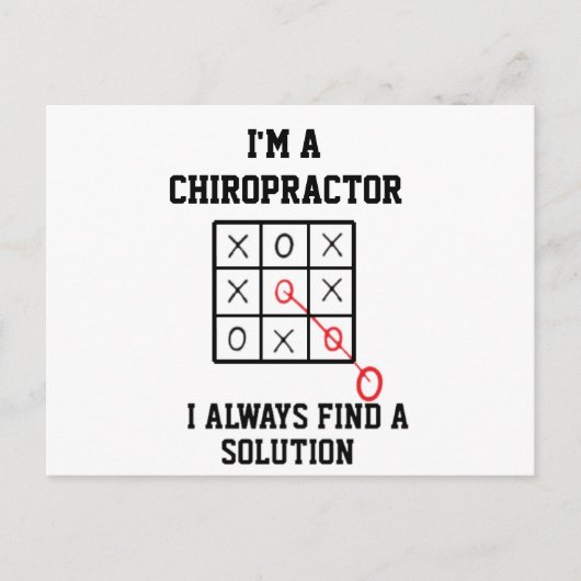 Ik ben een chiropractor, ik vind altijd een oploss briefkaart (Voorkant)