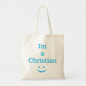 Ik ben een Christelijk Tote Bag (Voorkant)