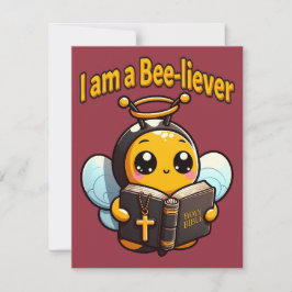 Ik ben een Christelijke bijengelovige Bedankkaart