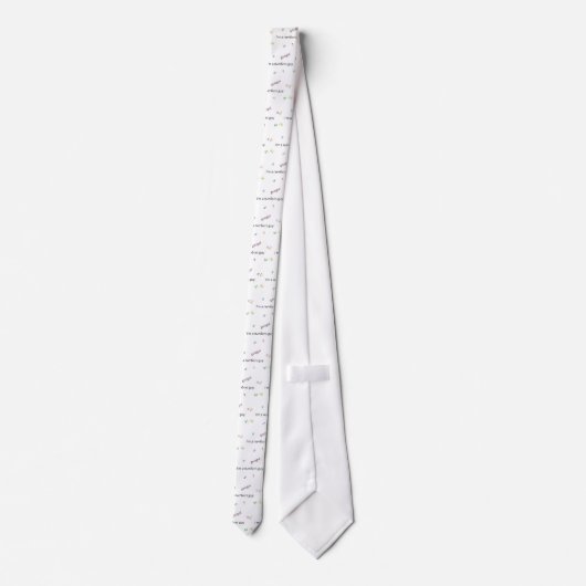 Ik ben een cijferman stropdas (Achterkant)