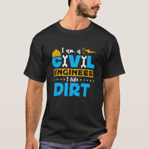 Ik ben een civiel ingenieur en ik hou van Bridge E T-shirt