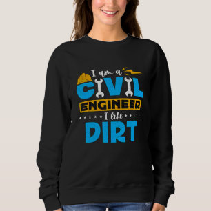 Ik ben een civiel ingenieur en ik hou van Bridge E Trui
