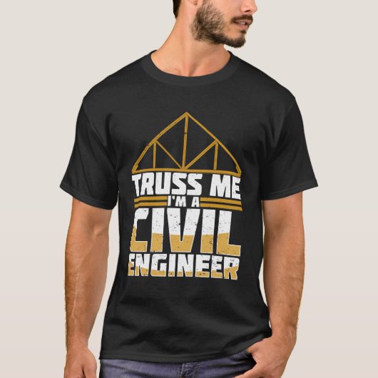 Ik ben een civiel ingenieur t-shirt (Voorkant)