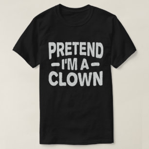Ik ben een clown Easy Lazy Halloween Costume T-shirt