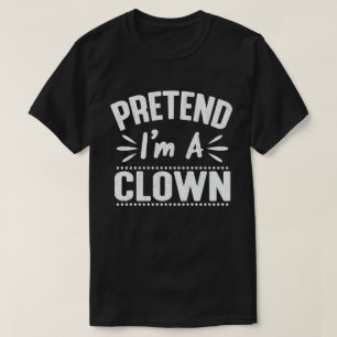 Ik ben een clown Easy Lazy Halloween Costume T-shirt