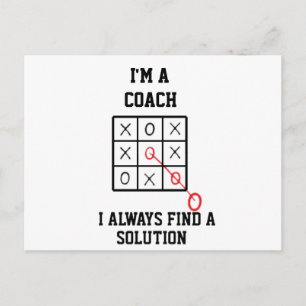 Ik ben een coach, ik vind altijd een oplossing  an briefkaart
