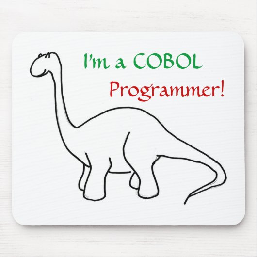 Ik ben een COBOL-programmeur. Mousepad Muismat (Voorkant)