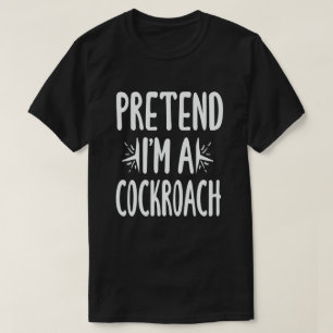 Ik ben een Cockroach Funny Lazy Halloween T-shirt