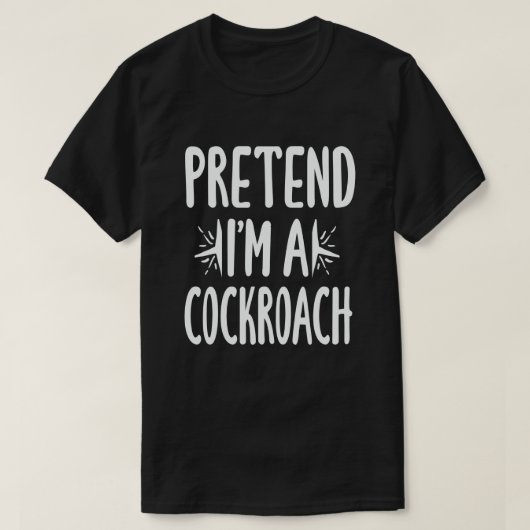 Ik ben een Cockroach Funny Lazy Halloween T-shirt (Design voorkant)