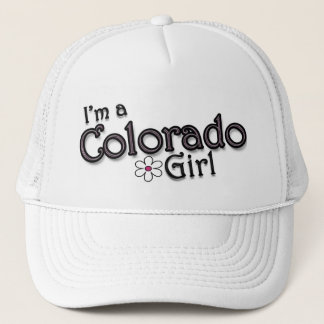 Ik ben een Colorado Girl, Flower, Dames Baseball P Trucker Pet