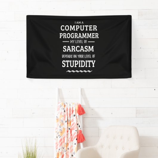 Ik Ben Een Computerprogrammeur Spandoek (Insitu)