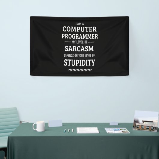 Ik Ben Een Computerprogrammeur Spandoek (Beurs)