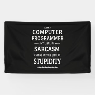Ik Ben Een Computerprogrammeur Spandoek