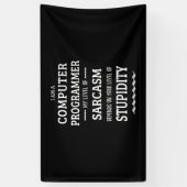 Ik Ben Een Computerprogrammeur Spandoek (Verticaal)