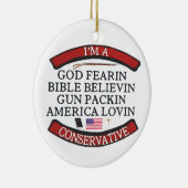 IK BEN EEN CONSERVATIEF KERAMISCH ORNAMENT (Rechts)