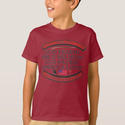 IK BEN EEN CONSERVATIEF T-SHIRT (Voorkant)