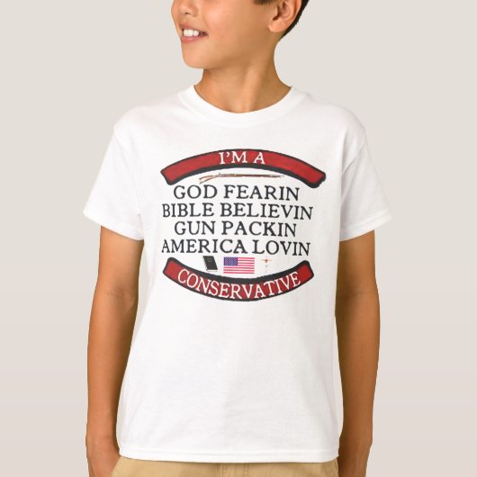 IK BEN EEN CONSERVATIEF T-SHIRT (Voorkant)