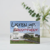 Ik ben een constituerend Briefkaart (Staand voorkant)
