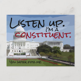 Ik ben een constituerend Briefkaart