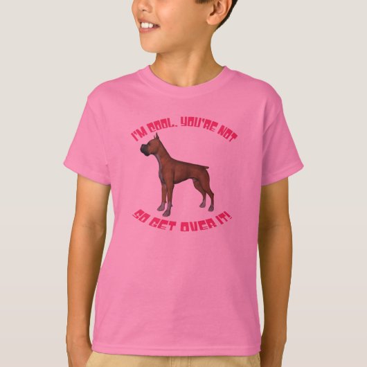Ik ben een cool bokser t-shirt (Voorkant)