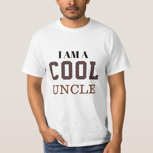 Ik ben een cool oom t-shirt (Voorkant)