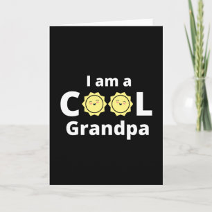 Ik ben een cool opa-ontwerp - met een gele zon kaart