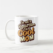 Ik ben een coole moeder Modern Funny Retro moeder Koffiemok (Links)