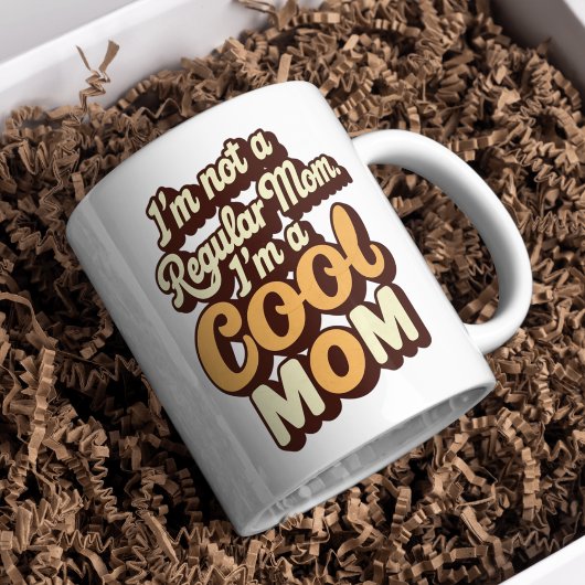 Ik ben een coole moeder Modern Funny Retro moeder Koffiemok