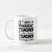 Ik ben een coole muziekleraar koffiemok (Links)