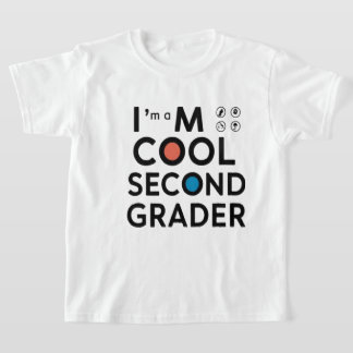 Ik ben een Coole Tweede Klasser Terug naar School  T-shirt