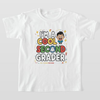 Ik ben een Coole Tweede Klasser Terug naar School  T-shirt