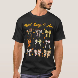Ik ben een Coquette Bow Herfst Autumn Thanksgivin T-shirt