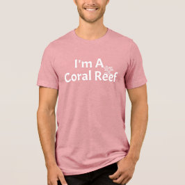 Ik ben een Coral Reef Lazy Halloween kostuum Tri-Blend Shirt
