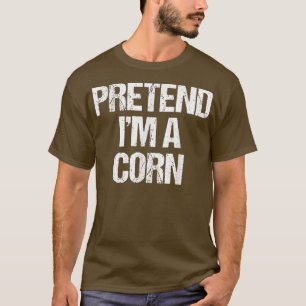 Ik ben een Corn Costume Funny Lazy Halloween T-shirt