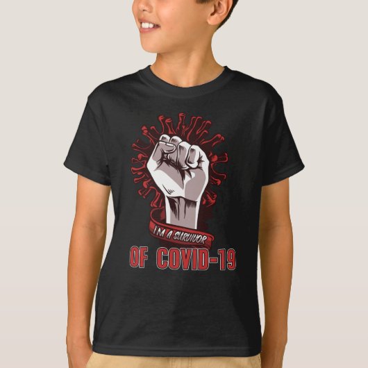 Ik ben een Corona Survivor T-shirt (Voorkant)