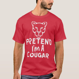 Ik ben een cougar - Funny Lazy Halloween Cougar T-shirt