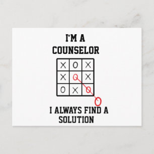 Ik Ben Een Counselor Ik Vind Altijd Een Oplossing  Briefkaart