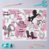 Ik ben een Cowgirl Thél Tissuepapier (Craft)