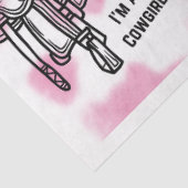 Ik ben een Cowgirl Thél Tissuepapier (Detail)