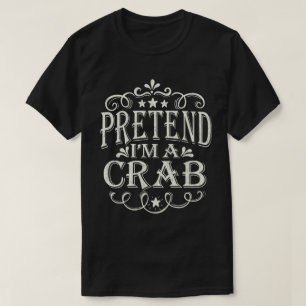 Ik ben een Crab Funny Easy Halloween Costume T-shirt