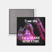 IK BEN EEN CRANE EXPLOITANT VAN 1930'S AFBEELDING MAGNEET (Voorkant / Achterkant)